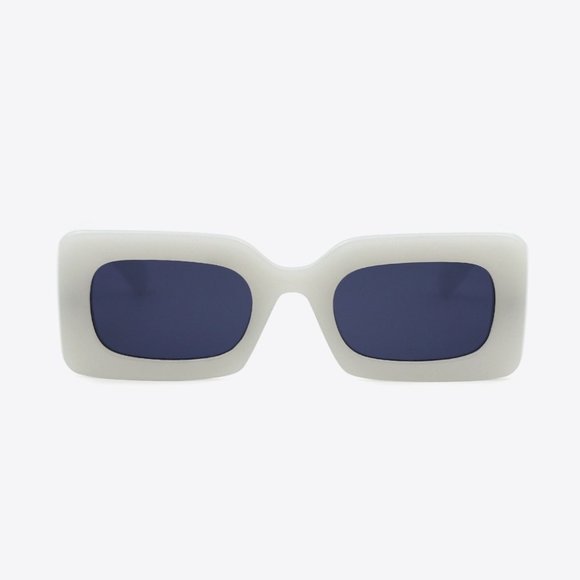 Polycarbonate Frame Rectangle Sunglasses in Gray - Picture 2 of 5